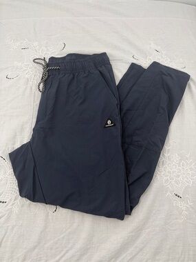 Bearded Goat Pants Mens Large Blue Drawstring Outdoor Camping Hiking Active